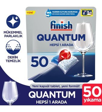 Finish Quantum Tablet Bulaşık Makinesi Deterjanı 50 Adet