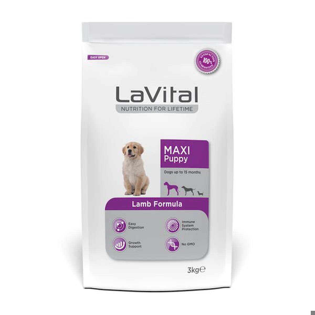 Lavital Kuzu Etli Büyük Irk Yavru Köpek Maması 3 kg