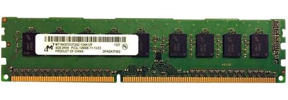 Micron MT18KSF51272AZ-1G6K1ZF 4 GB DDR3 1x4 1600 MHz Ram