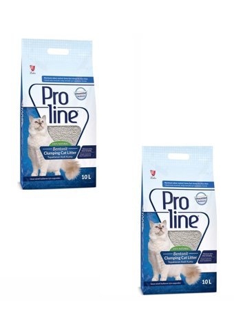 Proline Kokusuz Topaklanan İnce Taneli Bentonit Kedi Kumu 2x10 lt