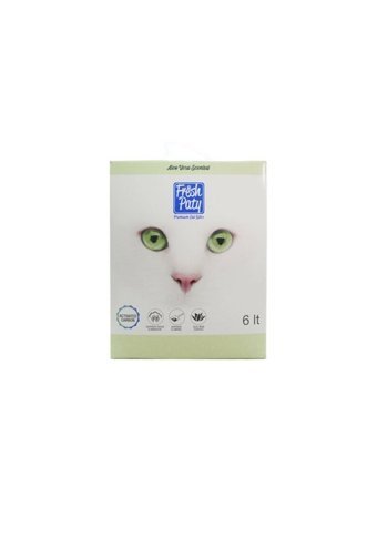 Fresh Paty Aloe Vera Kokulu Topaklanan İnce Taneli Bentonit Kedi Kumu 2x6 lt