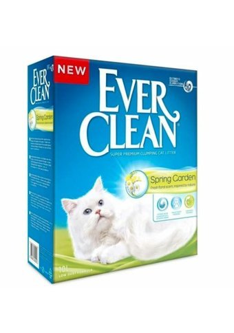 Ever Clean Spring Garden Topaklanan İnce Taneli Aktif Karbonlu Bentonit Kedi Kumu 10 lt