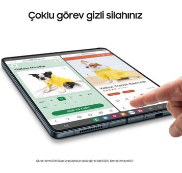 Samsung Galaxy Z Fold4 512 GB Hafıza 12 GB Ram 6.2 inç 50 MP Katlanabilir Çift Hatlı Super AMOLED Ekran Android Akıllı Cep Telefonu Bordo