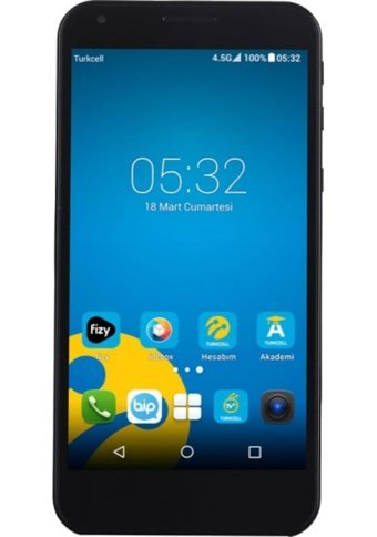 Vestel Venüs 5000 16 GB Hafıza 2 GB Ram 5.0 inç 13 MP Çift Hatlı IPS LCD Ekran Android Akıllı Cep Telefonu Siyah