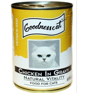 GoodnessCat Tavuk Parça Etli Yaş Kedi Maması 10x400 gr