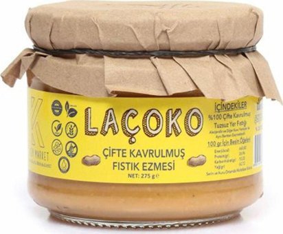 Laçoko Glutensiz Fıstık Ezme Krem Çikolata 275 gr