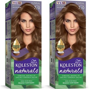 Wella Koleston Naturals 7-0 Kumral Organik Amonyaksız Vegan Krem Saç Boyası 2x50 ml