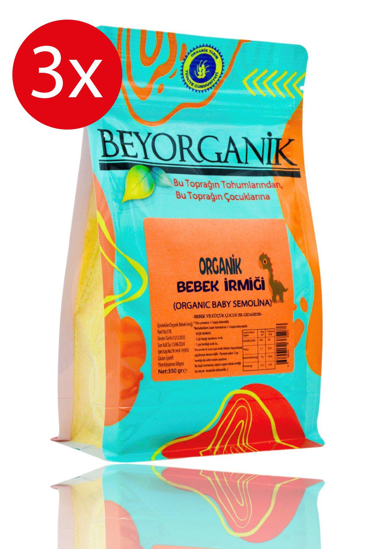 Beyorganik Laktozsuz Tahılsız Glutensiz Organik İrmikli Kaşık Maması 3x350 gr