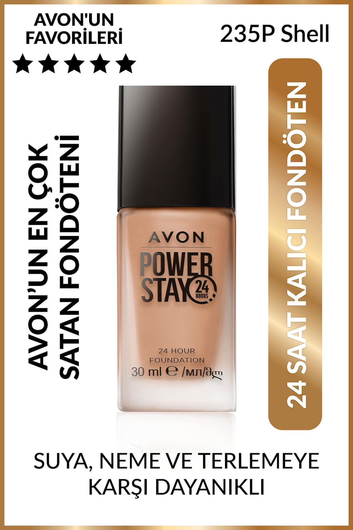 Avon 235P True Power Stay Shell Su Bazlı Likit Serum Fondöten 30 ml