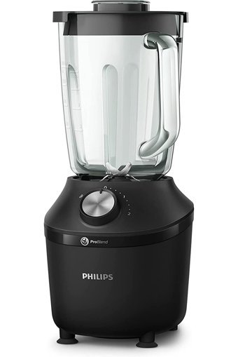 Philips 2000 ml Plastik Hazneli Buz Kırıcılı 4 Bıçaklı Kişisel Tekli Sürahili Blender Siyah