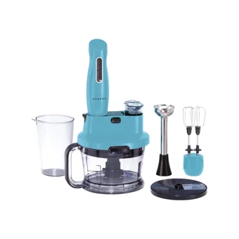 Vestel Retro Multi 1500 ml Plastik Hazneli Buz Kırıcılı Turbolu 4 Bıçaklı 3'lü Blender Seti Düş Mavisi