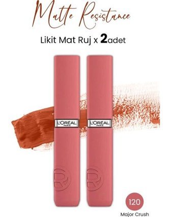 L’Oréal Paris Infaillible Matte Resistance 120 Major Crush Mat Likit Fırçalı Ruj