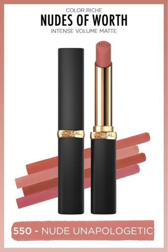 L’Oréal Paris Color Riche Intense Volume 550 Intense Nude Mat Krem Lipstick Ruj