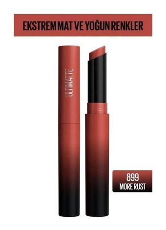 Maybelline New York Sensational Ultimatte 899 Rust Mat Krem Lipstick Ruj