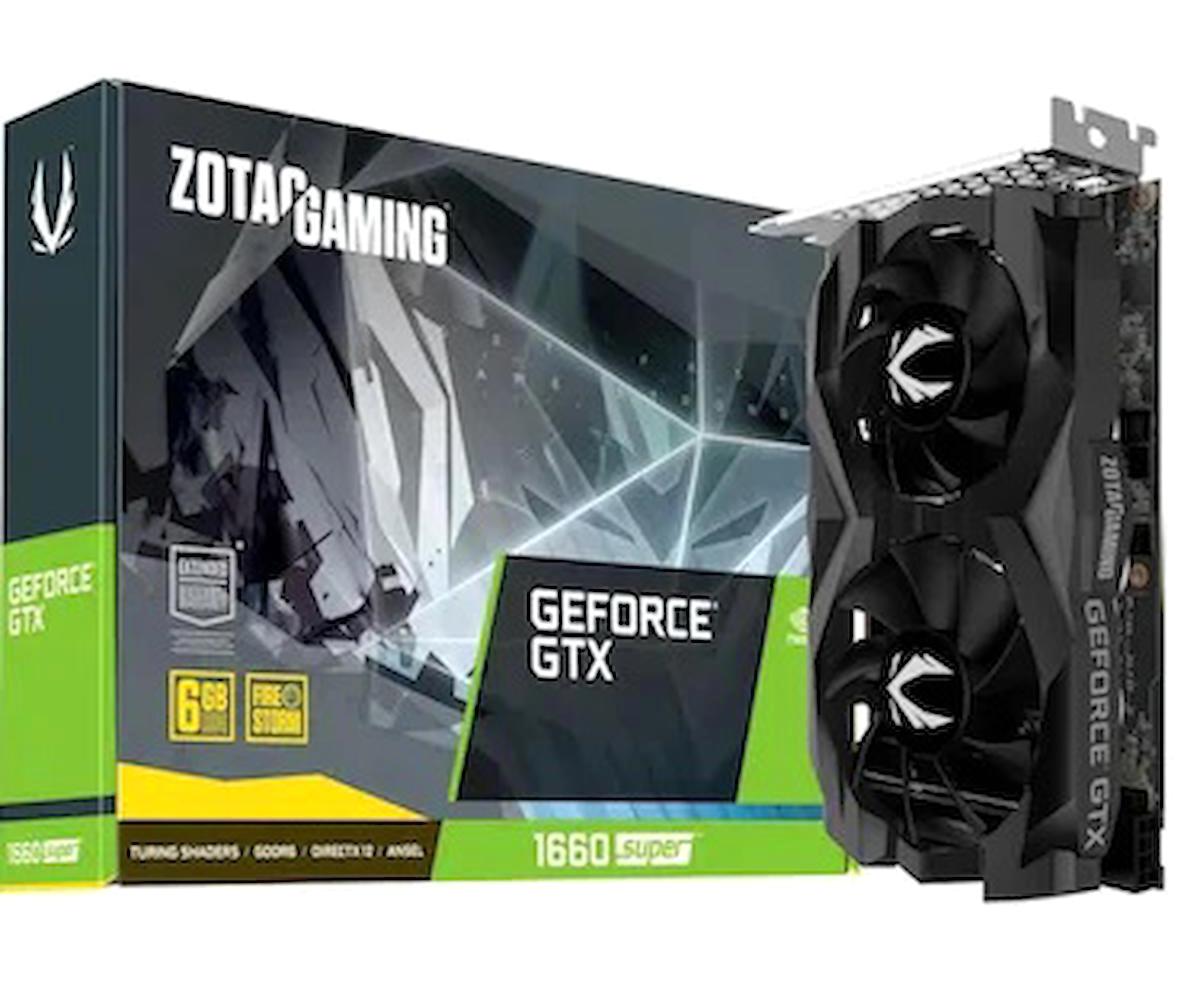 Zotac GTX 1660 Super 6 GB GDDR6 PCI-Express 3.0 DX 12 2 Fanlı 192 Bit Masaüstü NVIDIA Ekran Kartı