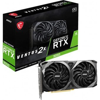 MSI Ventus 2X RTX 3050 OC 8 GB GDDR6 PCI-Express 4.0 DirectX 12 Ultimate 2 Fanlı 128 Bit Masaüstü NVIDIA Ekran Kartı