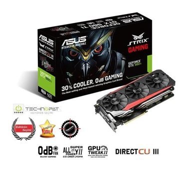 Asus GTX 980 Tİ OC 6 GB GDDR5 PCI-Express 3.0 DX 12 SLI Crossfire 3 Fanlı 128 Bit Masaüstü NVIDIA Ekran Kartı