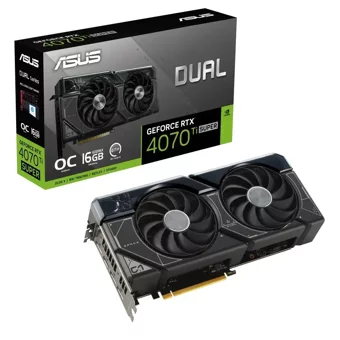 Asus Dual RTX 4070 Tİ Super OC 16 GB GDDR6X PCI-Express 4.0 DirectX 12 Ultimate 2 Fanlı 256 Bit Gaming NVIDIA Ekran Kartı