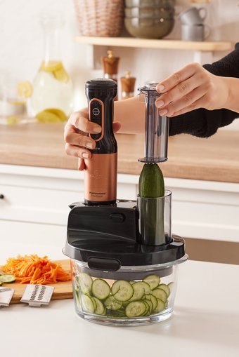 Karaca Mastermaid Prosteel Cam Hazneli 4 Bıçaklı Blender Rose Gold-Siyah