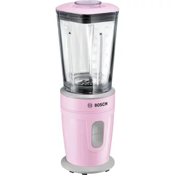 Bosch MMBM4G6K Mixx2Go 1500 ml Plastik Hazneli Buz Kırıcılı Çift Bıçaklı Tekli Sürahili Blender Pembe