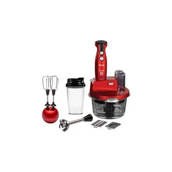 Tefal Actiflow Pro Extreme Blend'N Go 1500 ml Plastik Hazneli Turbolu Çift Bıçaklı 3'lü Blender Seti Kırmızı