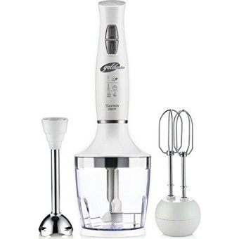 Goldmaster Yasemin 800 ml Plastik Hazneli Turbolu 4 Bıçaklı 3'lü Blender Seti Beyaz