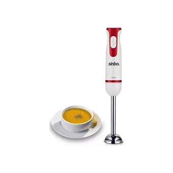 Sinbo 800 ml Turbolu Çift Bıçaklı Tekli Mini El Blender Beyaz