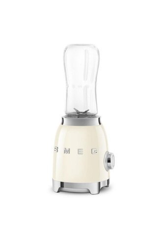 Smeg 500 ml Plastik Hazneli Çift Bıçaklı Kişisel Tekli Mini Blender Ekru