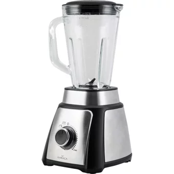 Karaca Shaker 1500 ml Cam Hazneli Buz Kırıcılı Turbolu 4 Bıçaklı Tekli Smoothie Blender Gri