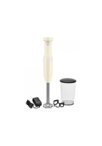 Kitchenaid 1000 ml Plastik Hazneli Turbolu Tekli Mini El Blender Bej