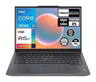 Lenovo Thinkpad E14 G5 21JK0005TX005 Harici Intel Iris Xe Graphics Eligible Intel Core i5 1335U 40 GB Ram 1 TB SSD 14 inç WUXGA FreeDos Laptop