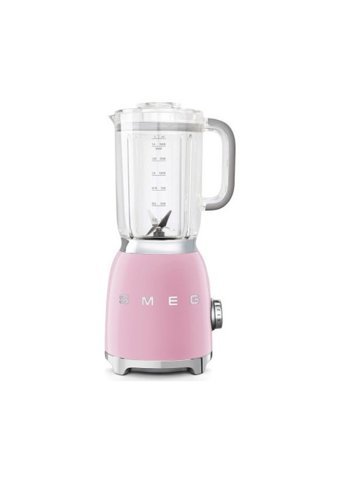 Smeg Linea 50's Retro Style 1500 ml Plastik Hazneli Buz Kırıcılı Turbolu 4 Bıçaklı Kişisel Tekli Sürahili Blender Pembe