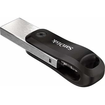 Sandisk IXpand Go Sdıx60N-128G-Gn6Ne Çift Taraflı USB 3.0 Lightning 128 GB Flash Bellek Gümüş