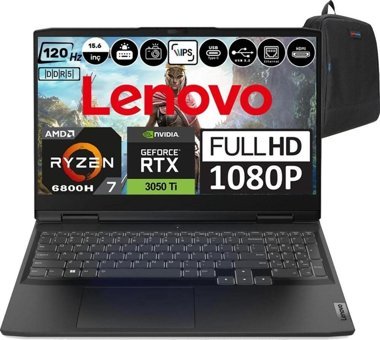 Lenovo Ideapad Gaming 3 15ARH7 82SB00X6TXH12 Harici GeForce RTX 3050 Tİ AMD Ryzen 7 6800H 64 GB Ram 4 TB SSD 15.6 inç Full HD Windows 11 Home Oyuncu Laptop