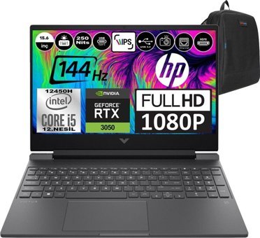 HP Victus 15 FA0019NT A0GU6EA0F10 Harici GeForce RTX 3050 Intel Core i5 12450H 64 GB Ram 1 TB SSD 15.6 inç Full HD FreeDos Oyuncu Laptop + Zetta Çanta