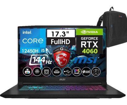 MSI Katana 17 B12VFK-1031XTRW54 Harici GeForce RTX 4060 Intel Core i5 12450H 64 GB DDR5 Ram 1 TB SSD 17.3 inç Full HD Windows 11 Pro Oyuncu Laptop + Weblegelsin Çanta