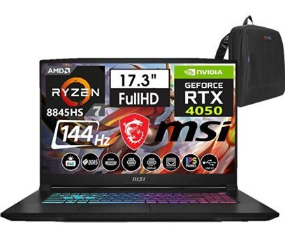 MSI Katana A17 AI B8VE-854XTRW21 Harici GeForce RTX 4050 AMD Ryzen 7 78845HS 24 GB DDR5 Ram 512 GB SSD 17.3 inç Full HD Windows 11 Home Oyuncu Laptop + Weblegelsin Çanta