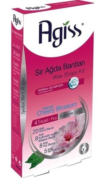 Agiss Natural Cherry Blossom Normal Ciltler 41 Adet Tüm Vücut Ağda Bandı