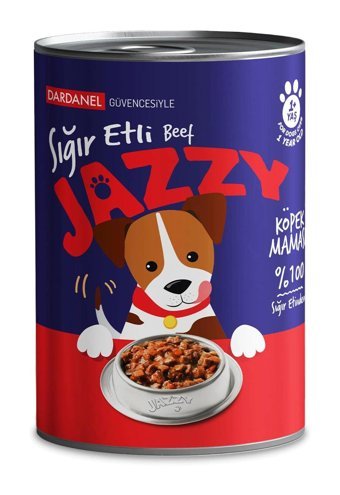 Dardanel Jazzy Sığır Etli Parça Etli Yetişkin Yaş Köpek Maması 400 gr