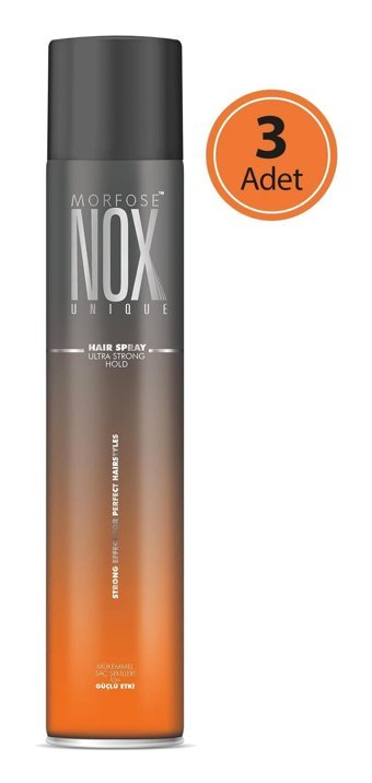 Morfose Nox Ultra Islak Görünüm Keratinli Ekstra Güçlü Saç Spreyi 3x400 ml