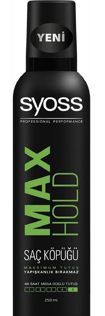 Syoss Max Hold Normal Saçlar İçin Şekillendirici Hacim Veren Saç Köpüğü 250 ml