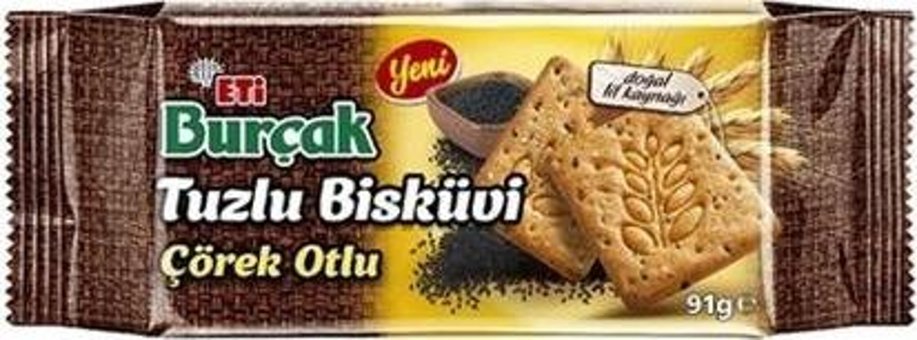 Eti Burçak Çörek Otlu Bisküvi 4x91 gr