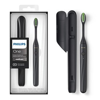 Philips One Sonicare Hy1200/06 Kapaklı Yumuşak Ortodontik Şarjlı Yetişkin Diş Fırçası Siyah