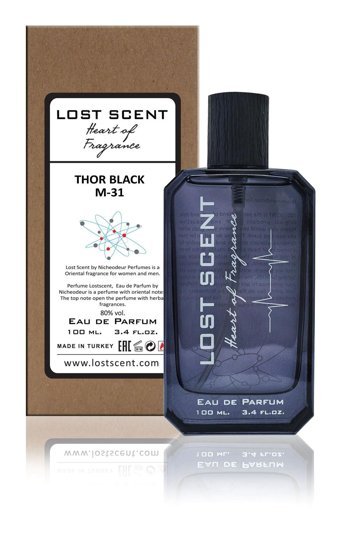 Lost Scent Thor Black M31 Afrodizyak Etkili EDP Baharatlı Erkek Parfüm 100 ml