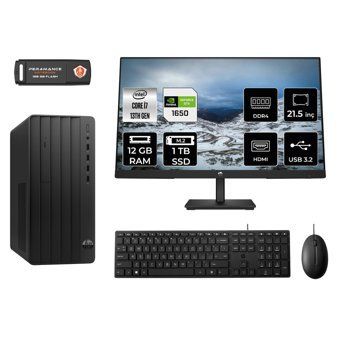 Hp Pro 290 G9 MX2ESD608 Harici GeForce GTX 1650 Intel Core i7 13700 12 GB Ram 1 TB SSD Tower FreeDos 21.5 inç Monitörlü Masaüstü Oyuncu Bilgisayarı