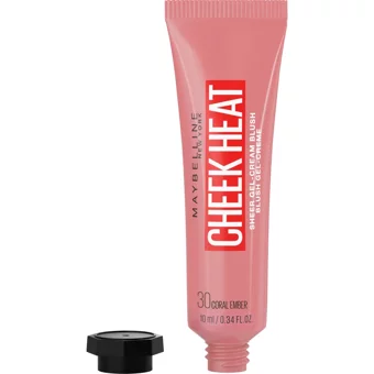 Maybelline New York Cheek Heat No:30 Coral Ember Şeftali Islak Likit Allık