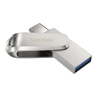 Sandisk Ultra Dual Drive Go Sdddc4-1T00-G46 Çift Taraflı USB 3.2 Usb Type-C 1 TB Flash Bellek Gümüş