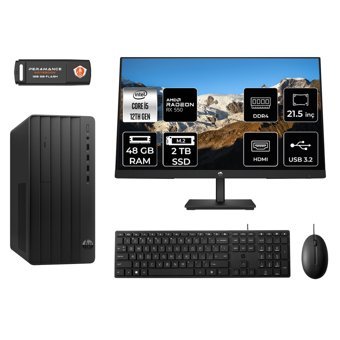 Hp Pro 290 G9 MA5EAD194 Harici Radeon RX 550 Intel Core i5 12500 48 GB Ram 2 TB SSD Tower FreeDos 21.5 inç Monitörlü Masaüstü Oyuncu Bilgisayarı