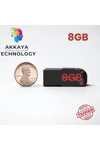 Verico Keeper USB 2.0 Usb Type-A 8 GB Flash Bellek Siyah Kırmızı