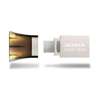 Adata UC330 Çift Taraflı USB 2.0 Usb Type-A Micro-A 16 GB Flash Bellek Siyah